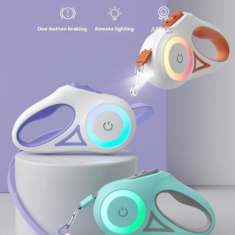 Retractable Spotlight Pet Dog Leash