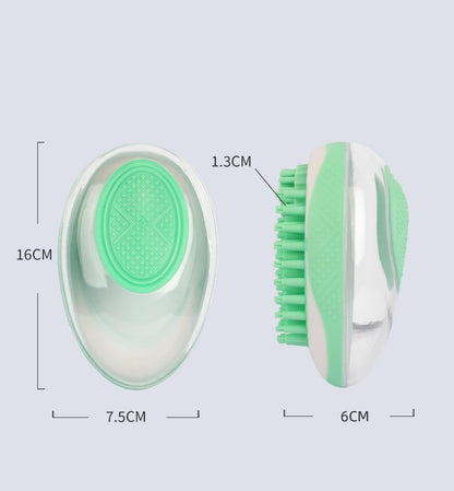 2-in-1 Pet Bath Massage Brush with Shampoo Box