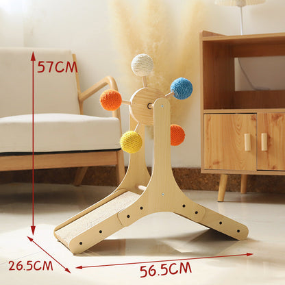 Solid Rotary Wood Ferris Scratch Wheel Board