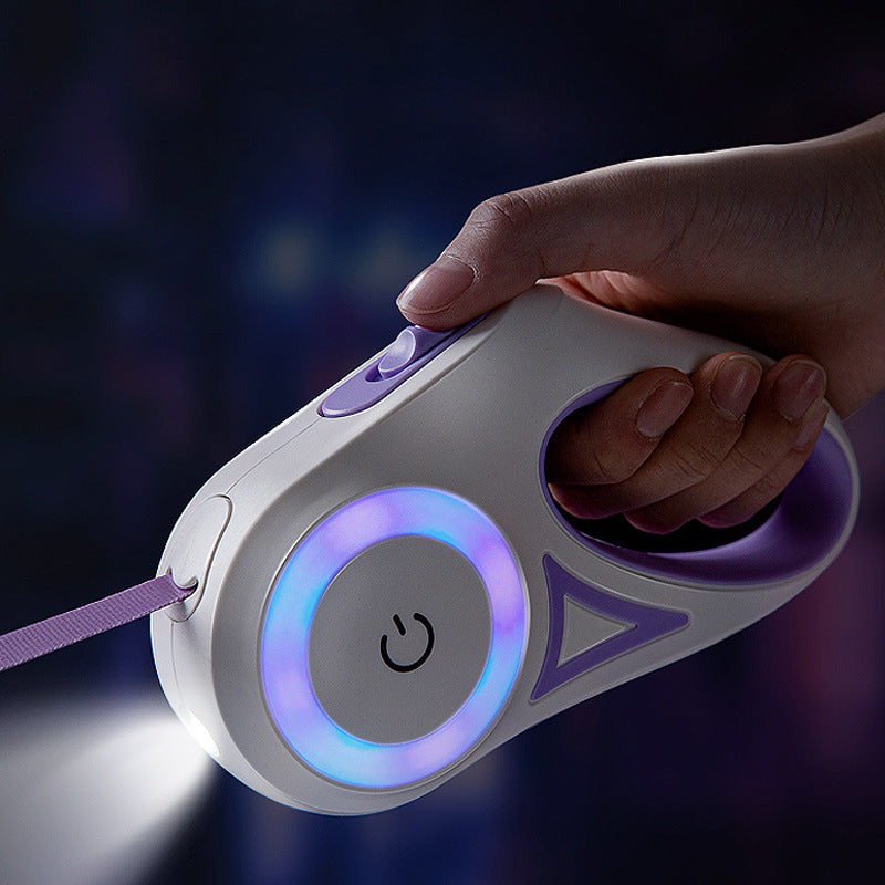Retractable Spotlight Pet Dog Leash